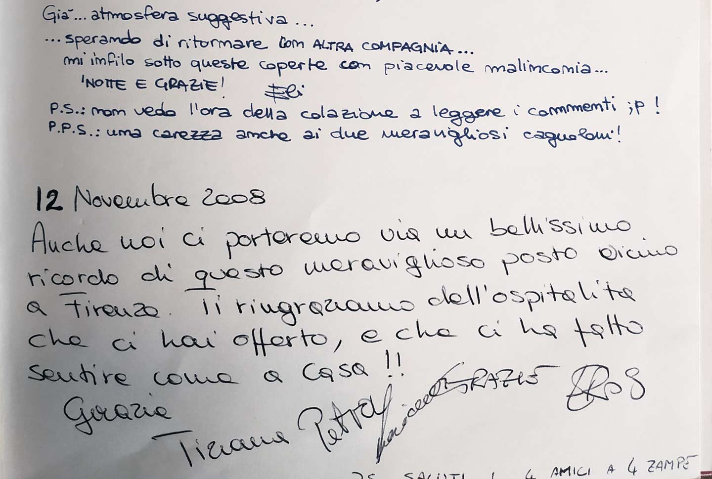 Recensione sul guestbook
